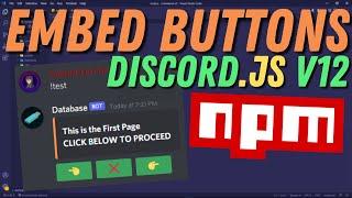 How To Make Embed BUTTON Pages || Discord.JS v12 2021