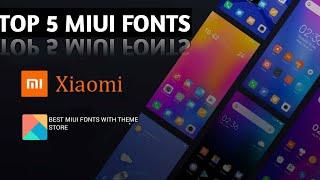 Top 5 Premium Fonts For MIUI | Best Fonts Try it