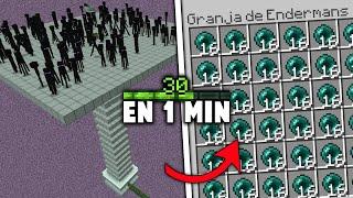  GRANJA de ENDERMANS ¡FÁCIL! para Minecraft Bedrock y Java 1.21