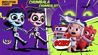 Chumbala Skeletons Dance! Happy Halloween!  - Nursery Rhymes & Kids Songs by #appMink Kids Song