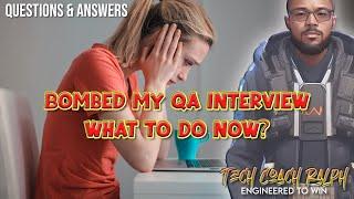 What To Do After Bombing a QA Interview | Tips and Strategies