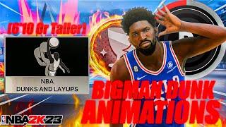 THE *NEW* BEST BIG-MAN DUNK ANIMATIONS IN NBA 2K23 ! FASTEST & UNBLOCKABLE DUNK PACKAGES