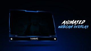 Animated Clean Webcam Overlay for Streamers  || Stream Overlay Template