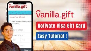 How to Activate Vanilla Visa Gift Card !