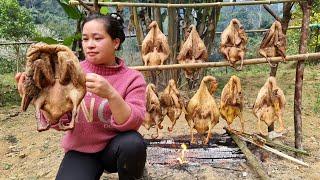 FULL VIDEO: 380 Days Build life farm - Smoked chicken, duck - Market sell - Gardening.