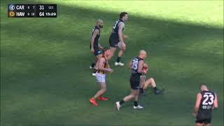 Lachie Cowan - AFL 2024 Round 22 Highlights - Carlton vs Hawthorn