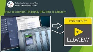 how to connect Tia portal (PLCsim) to labview