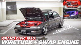 REVIEW MODIFIKASI HONDA GRAND CIVIC 1990 - PENAMPILAN GANTENG DIBAWA HARIAN GA NYUSAHIN!