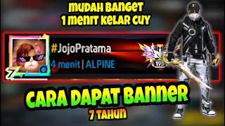 CARA DAPAT AVATAR BANNER 7 TAHUN, MUDAH BANGET !! CARA MUDAH MENDAPATKAN BANNER AVATAR 7TH FREE FIRE