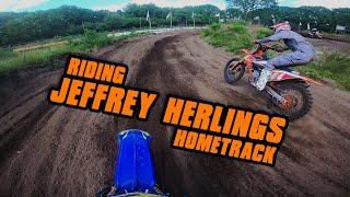 Riding with Jeffrey Herlings @ his hometrack: Is this world's heaviest sand track?