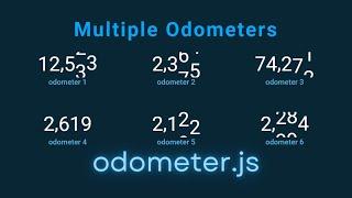 Multiple Odometers with Counting Up Animation | Odometer.js