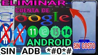 Sin Adb *#0*# Nueva Seguridad Android 13 2024 / Como Quitar Cuenta De Google Samsung android 14 /13