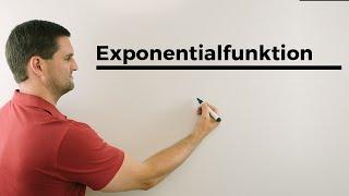 Exponentialfunktion aufstellen mit 2 Punkten, Funktionsgleichung bestimmen | Mathe by Daniel Jung