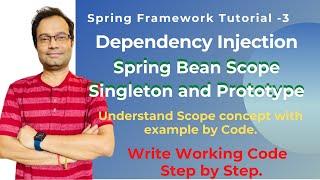 Spring Bean Scope | Singleton | Prototype | Eclipse Coding Step by Step with easy example | DI