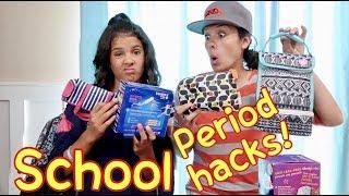 BACK TO SCHOOL PERIOD KITS! | 15 Hacks for What to do at School