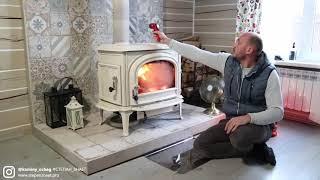 Давно хотел сделать видео обзор норвежской печи Jotul F500. Отопление частного дома зимой