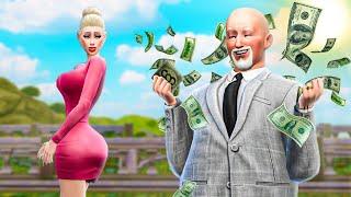 Scamming old men to get rich (Sims 4 sugar baby mod)