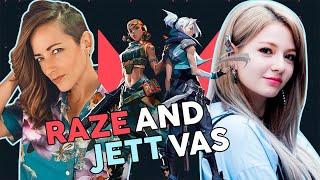 Jett and Raze Voice Actors from Valorant!