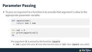Passing Parameters Introduction - C++ vs Python