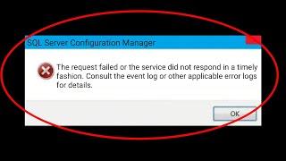 How To Fix The Request Failed Or The Service Did Not Respond In a Timely Fashion Windows 10/8/7