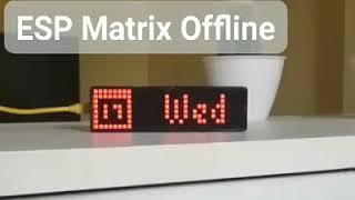 ESP Matrix - Clock, Youtube Subscriber Counter, Instagram Counter, Twitter Counter ( DIY LaMetric)