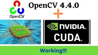 Install and use OpenCV with GPU