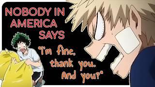 My Hero Academia JP Voice Actors Speak English | Deku and Bakugo Visit America | EN Fansub