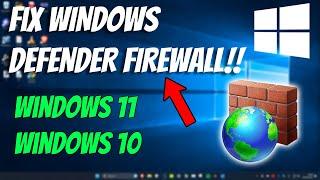 How To Fix Windows Firewall Not Working in Windows