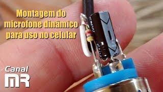 Microfone dinâmico no celular - Monte o seu!