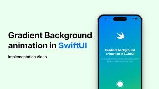 Gradient Background Animation in SwiftUI | Implementation Video | SwiftUI