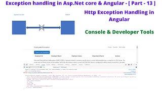 Exception Handling in Asp.Net Core & Angular || Http error handling in Angular || Console & Dev Tool