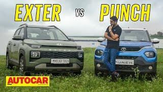 Hyundai Exter vs Tata Punch - Big battle of the micro SUVs | Comparison | Autocar India