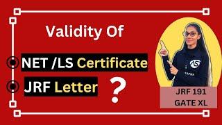 Validity of CSIR NET/LS and JRF letter || #apnasapnajrf #csirnetlifescience