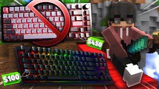 I Replaced my $450 Custom Keyboard with a Gaming Keyboard | Minecraft Bedwars