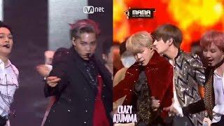 BTS vs EXO ! | Dance Battle | MAMA 2016