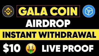 GALA Coin Telegram Airdrop || New Airdrop Instant Withdrawal || Free Crypto Airdrop Today