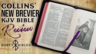 A Much Loved Layout... The Vintage Collins' New Brevier KJV Bible Review In Black Leather With Yapp