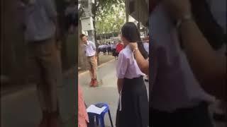 Girl Getting Forced Haircut at School