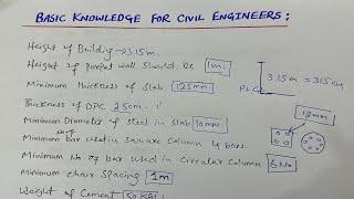 Basic knowledge for civil engineers