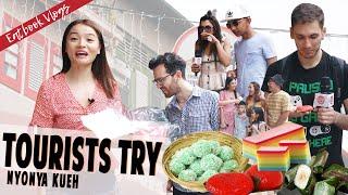 Tourists Try Traditional Nyonya Kueh in Singapore | Eatbook Vlogs | EP 45