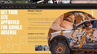 Google AdSense approval and Adding adds to Wix site