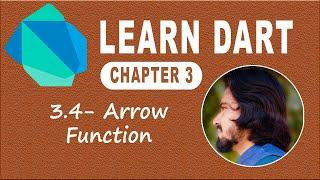 3.4 Arrow Function in Dart Programming Language | Functions | Learn Dart Language | Dart Course