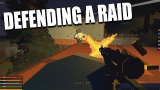 DEFENDING AN ONLINE RAID - Rusturned (Unturned Rust Mod)