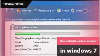 How to Disable windows defender in windows 7|Troubleshooting