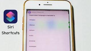 MUST Download Siri Shortcuts - Google Translate