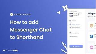 How to add a Messenger Chat to Shorthand