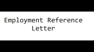 Employment Reference Letter Format for Express Entry Canada and Australia Immigration