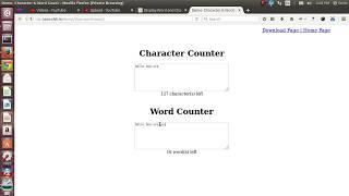Display Word and Character Count With Remaining Word / Character Left in jQuery