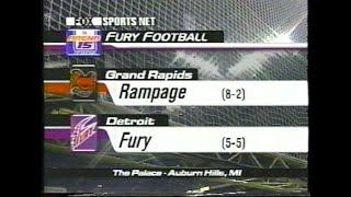 2001 Arena Football Grand Rapids Rampage @ Detroit Fury; FSN; AFL