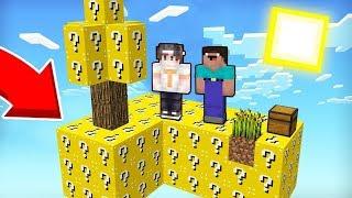 НУБ И ПРО ВЫЖИВАЮТ СКАЙБЛОКЕ ИЗ ЛАКИ БЛОКОВ В МАЙНКРАФТ НУБИК ИГРАЕТ В MINECRAFT ТРОЛЛИНГ ЛОВУШКА